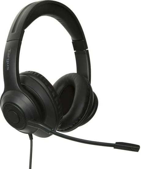 Kufje me tela Targus Wired Stereo Headset, USB, mikrofon boom, e zezë Kufje me tela Targus Wired Stereo Headset, USB, mikrofon boom, e zezë