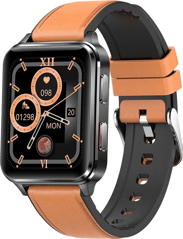 Kumi KU5 PRO smartwatch brown