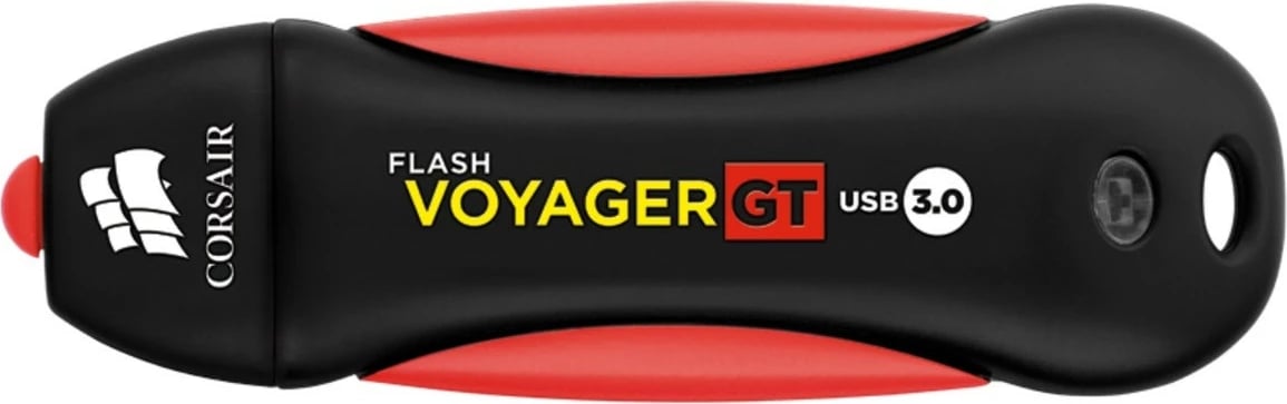 Memorie USB, Corsair Flash Voyager GT CMFVYGT3C-512GB, 512GB, USB 3.0, 390/240 MB/s, e zezë e kuqe