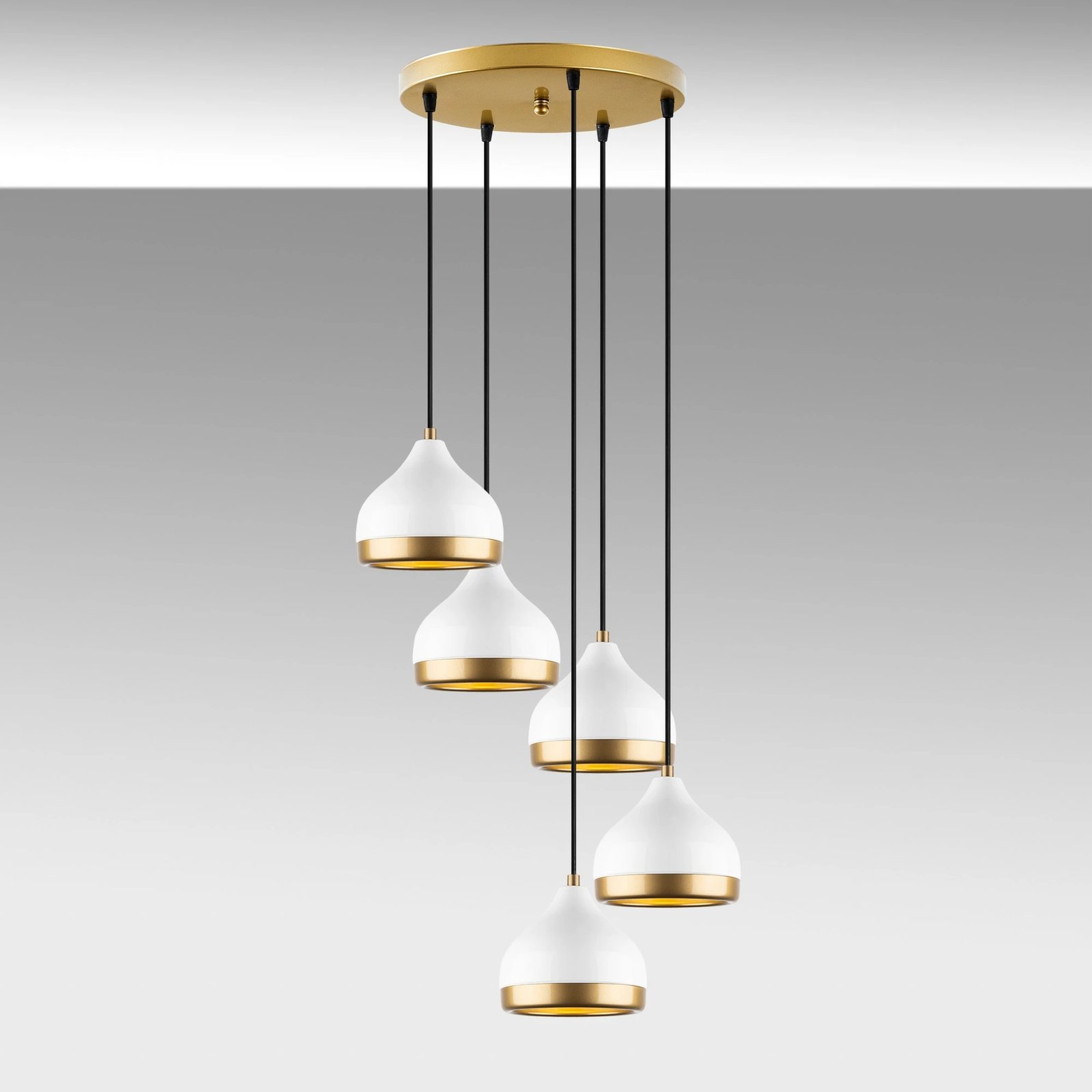 Llambë tavani Opviq, Yildo - M-7007, metalike, e bardhë