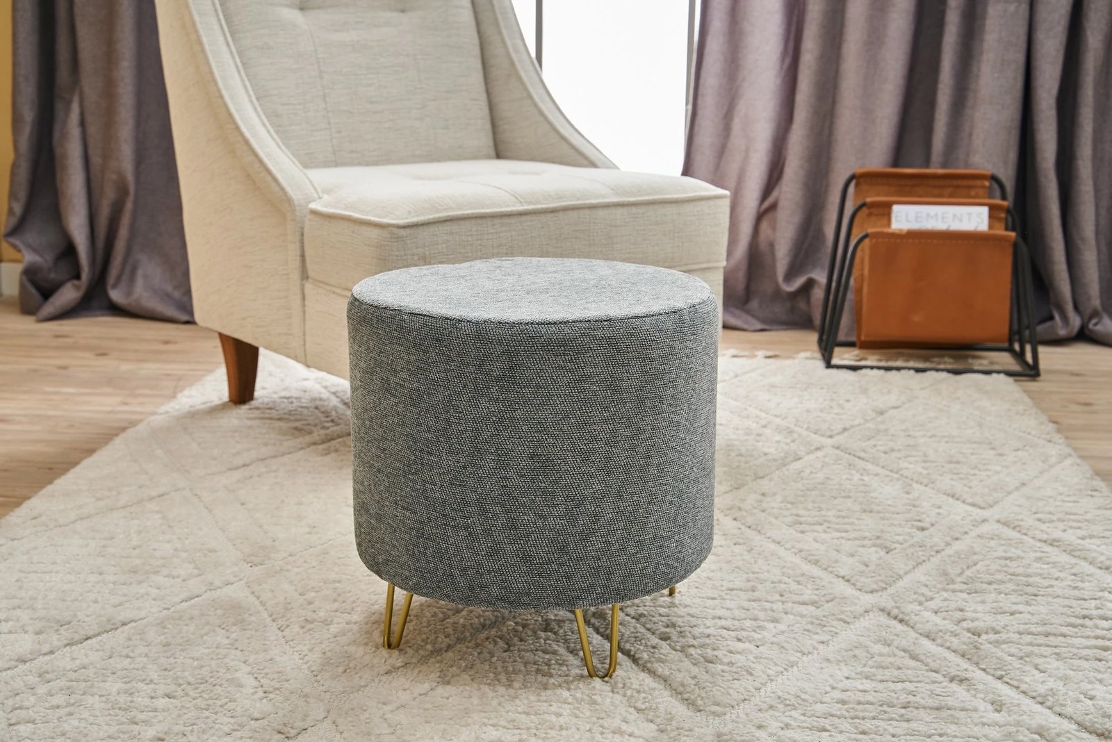 Puf kadife ngjyrë gri, Atelier del Sofa, Asmara Gabbana 14