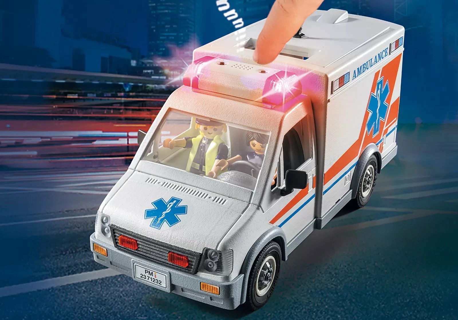 Set lodrash Playmobil City Action 71232 Ambulanca me figurina dhe aksesorë