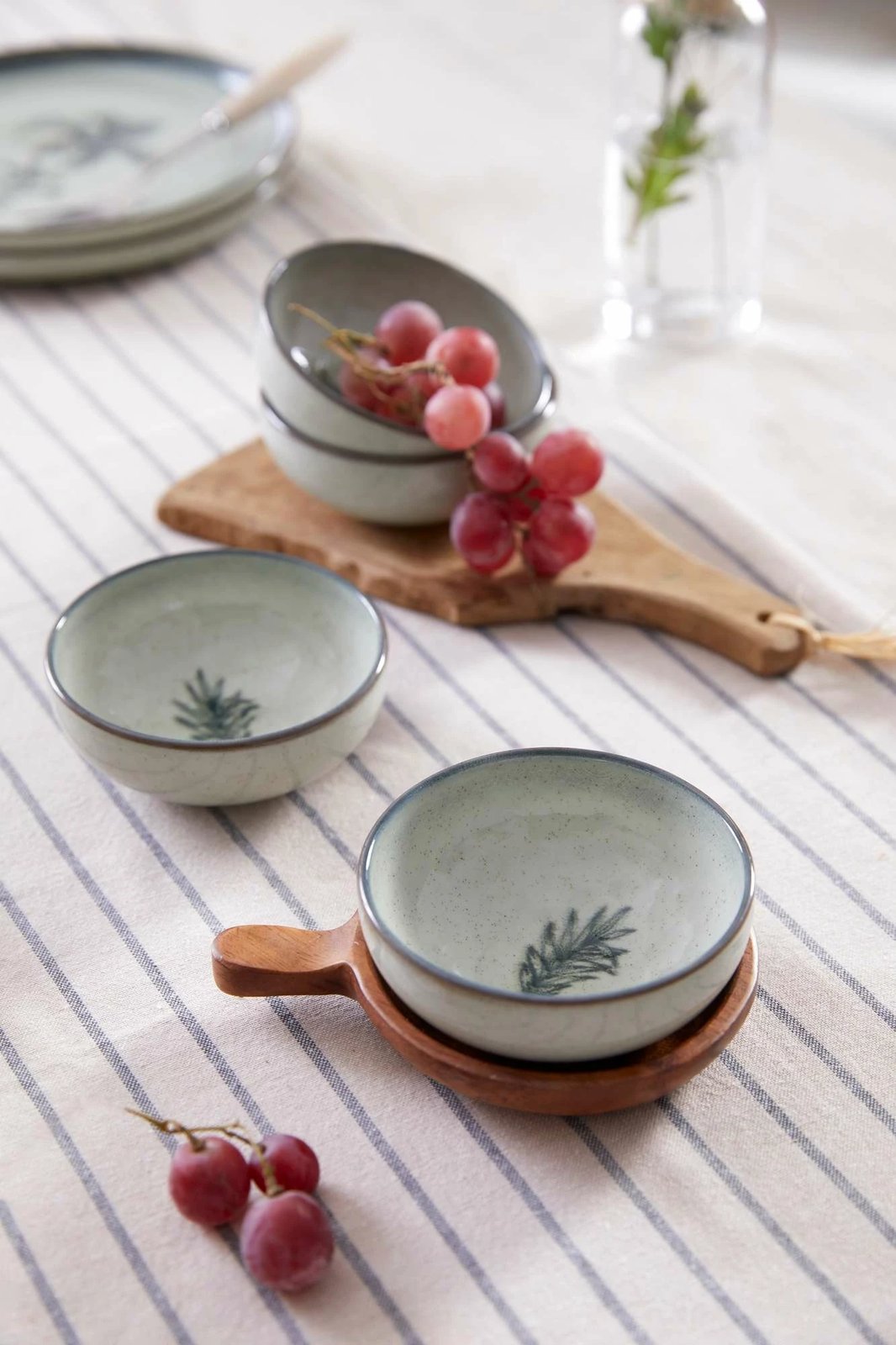 Set pjatash të thella (4 copë), Hermia Concept, NPMUL10KSS4880795, ngjyrë e gjelbër