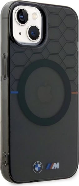 Mbështjellës BMW Pattern MagSafe për iPhone 14 Plus, Gri