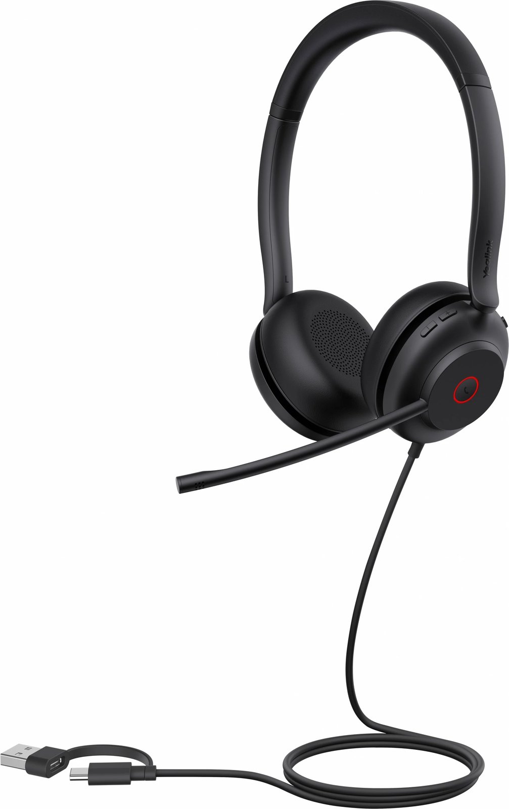 Kufje Yealink UH35 Dual UC, USB-C/USB-A, binaurale, e zezë Kufje Yealink UH35 Dual UC, USB-C/USB-A, binaurale, e zezë