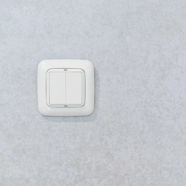 Switch Shelly BLU Wall 4 Adapter, 3 V, 4 butona, ngjyrë fildishi