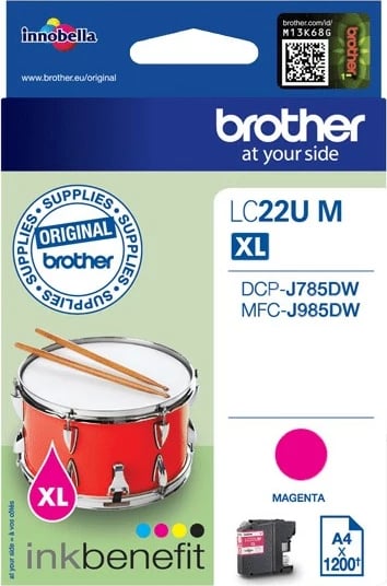 Toner Brother LC22UM XL magenta për DCP-J785DW/MFC-J985DW