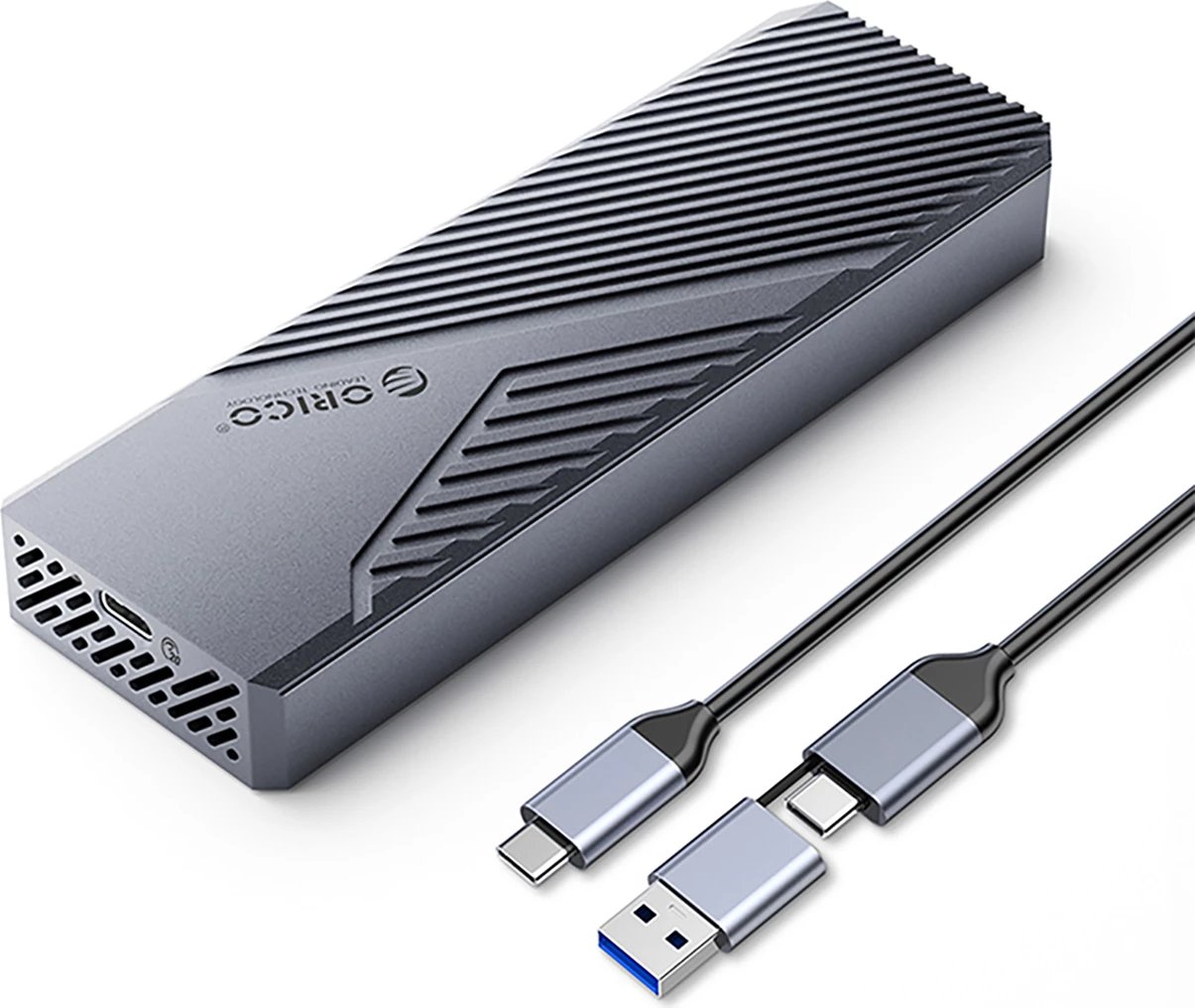 Kasë Orico CNM2-G20 për M.2 NVMe, USB-C 3.2 20Gb/s, Gri