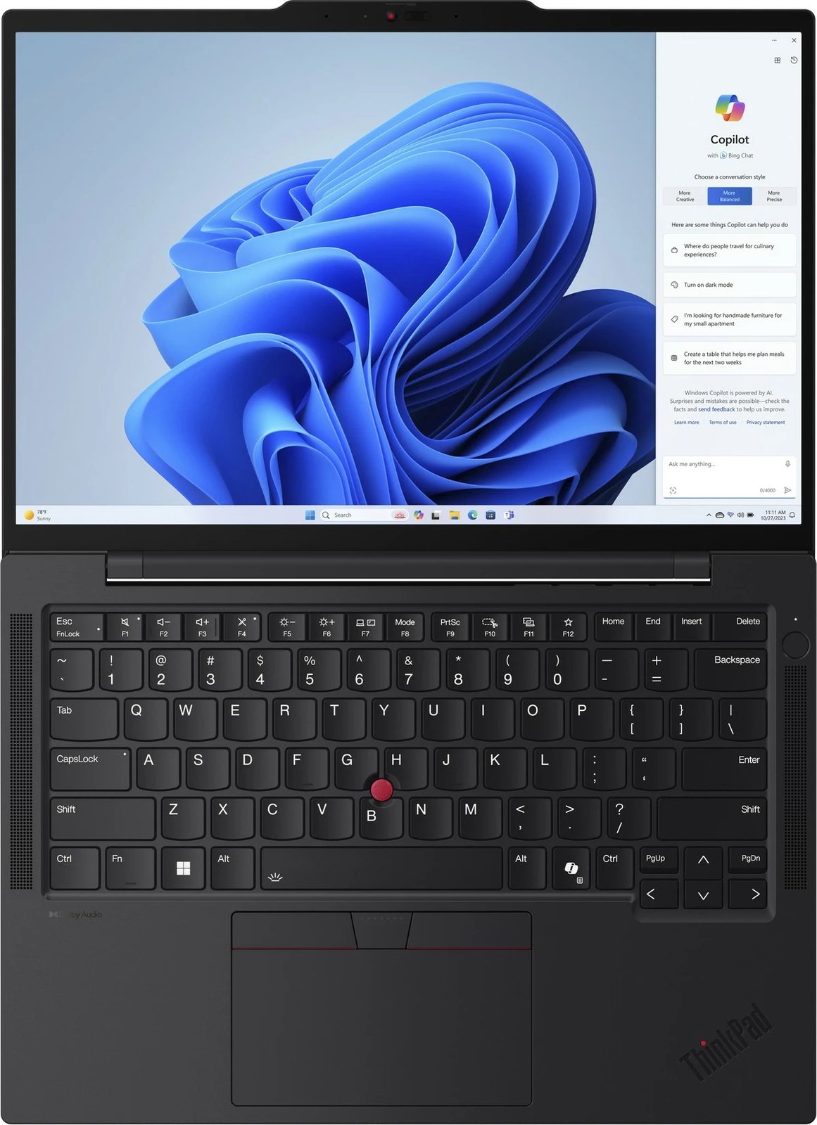 Laptop Lenovo ThinkPad T14s Gen 5, Intel Core Ultra 7, 16 GB RAM, 512 GB SSD, 14 inch, Black