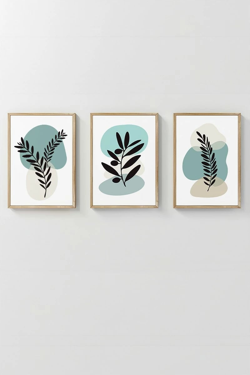 Pikturë dekorative me kornizë (3 copë), Wallity, 3Dartsohoset96