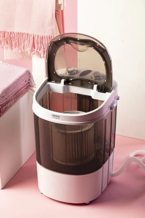 Lavatrice portative me shtrydhje, Adler CR 8054, 3kg larje 1kg shtrydhje, program 15 min, e bardhë/gri