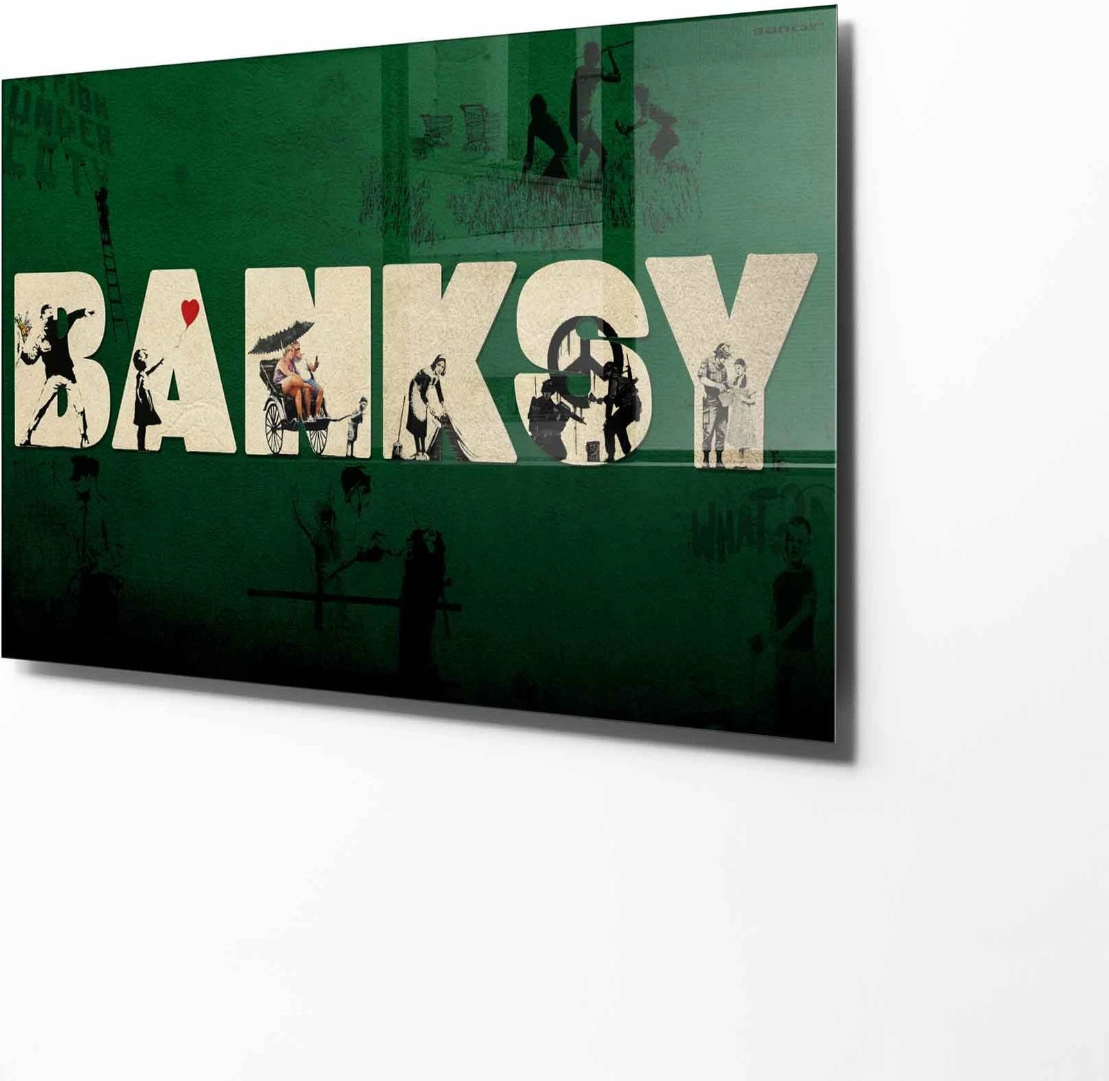 Pikturë dekorative prej xhami të temperuar, shumëngjyrëshe, Wallity 2290, 50x70cm