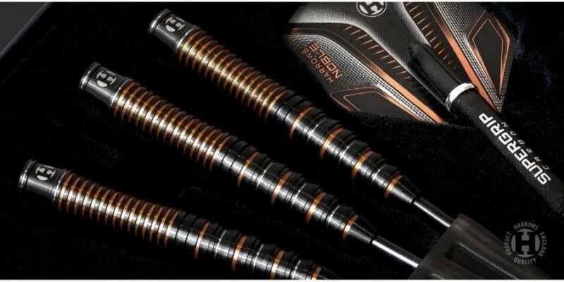 Shigjeta darts Harrows, unisex, të zeza