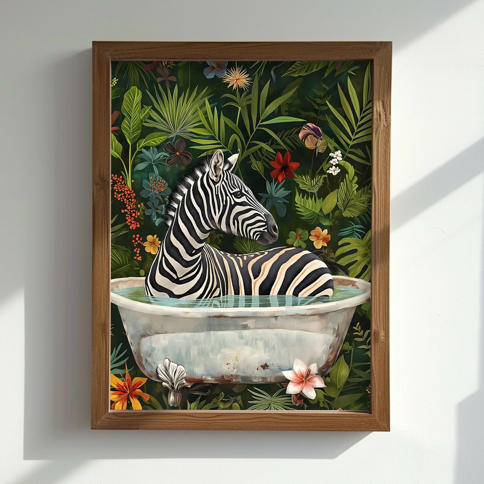 Pikturë dekorative me kornizë MDF, shumëngjyrëshe, AI180, 35x47x3.5cm