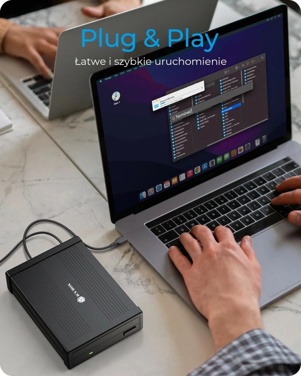 Kasë e jashtme IcyBox IB-525-U3 për 1x5.25" SATA DVD/Blu-Ray, e zezë