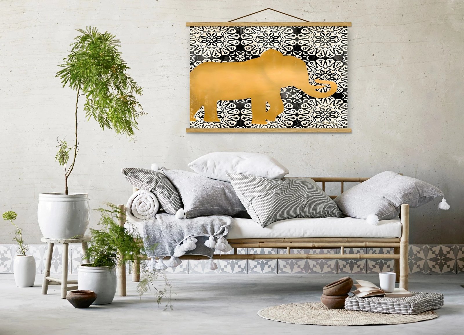 Pikturë dekorative me kornizë, Wallity, MRG36, shumëngjyrëshe, 50x70cm