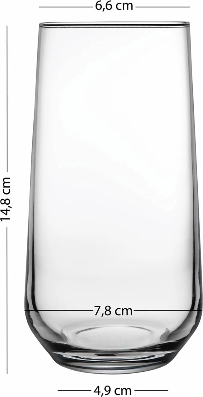 Set gotash prej qelqi, 4 copë, Hermia Concept, Glow 470