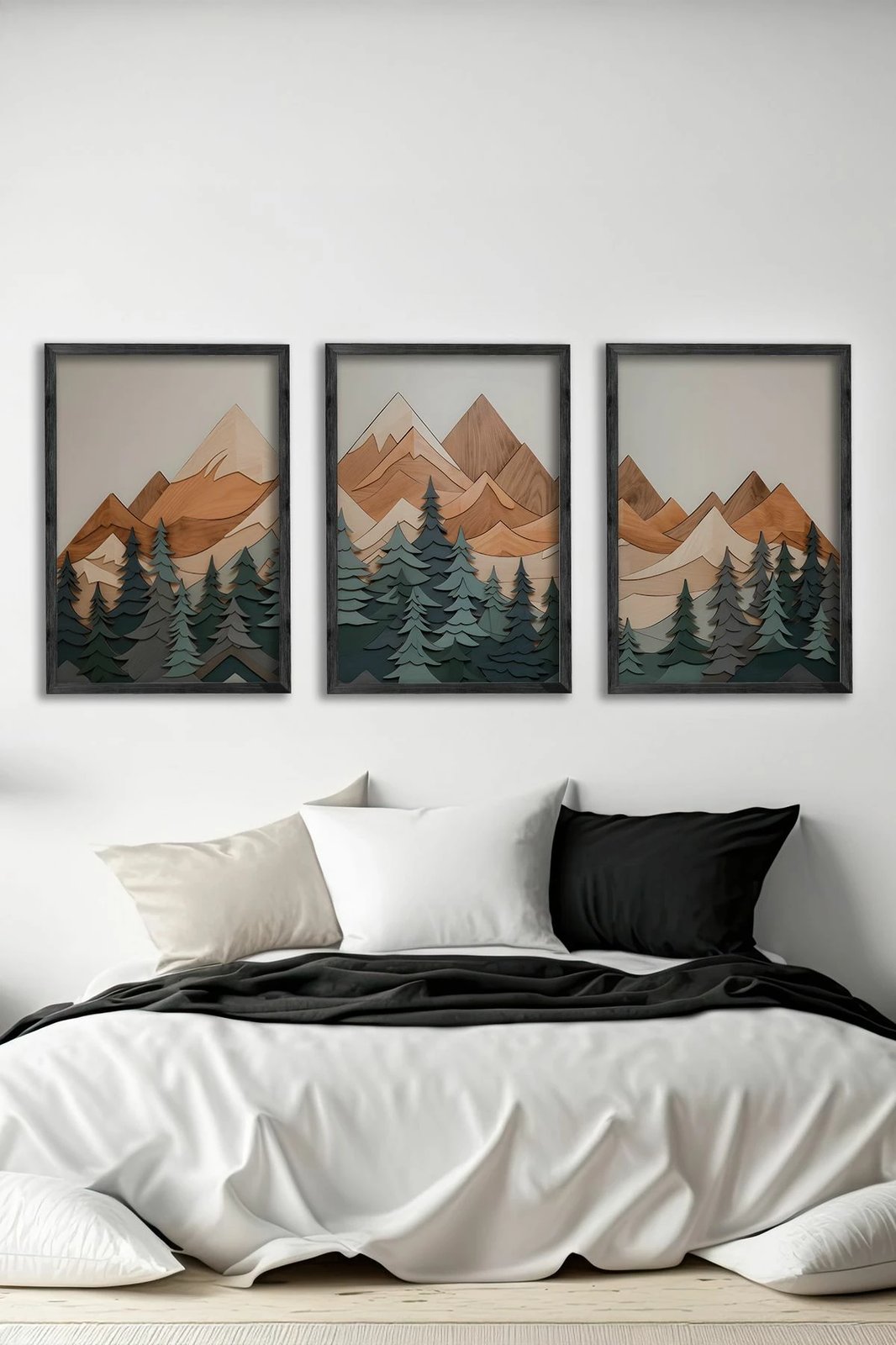 Pikturë dekorative me kornizë (3 copë), Wallity, Ersy3Syhcrv56