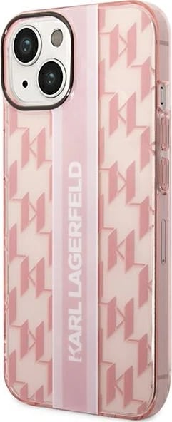 Mbështjellës Karl Lagerfeld Mono Vertical Stripe për iPhone 14 Plus 6.7", Rozë