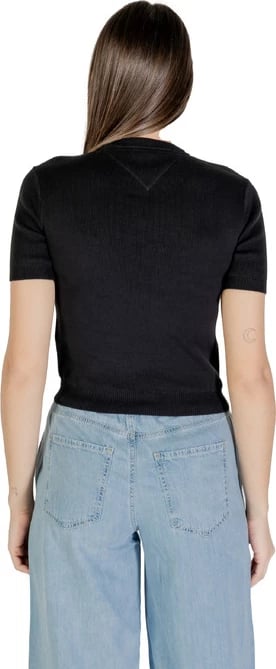 Maicë Tommy Hilfiger Jeans femra e zezë