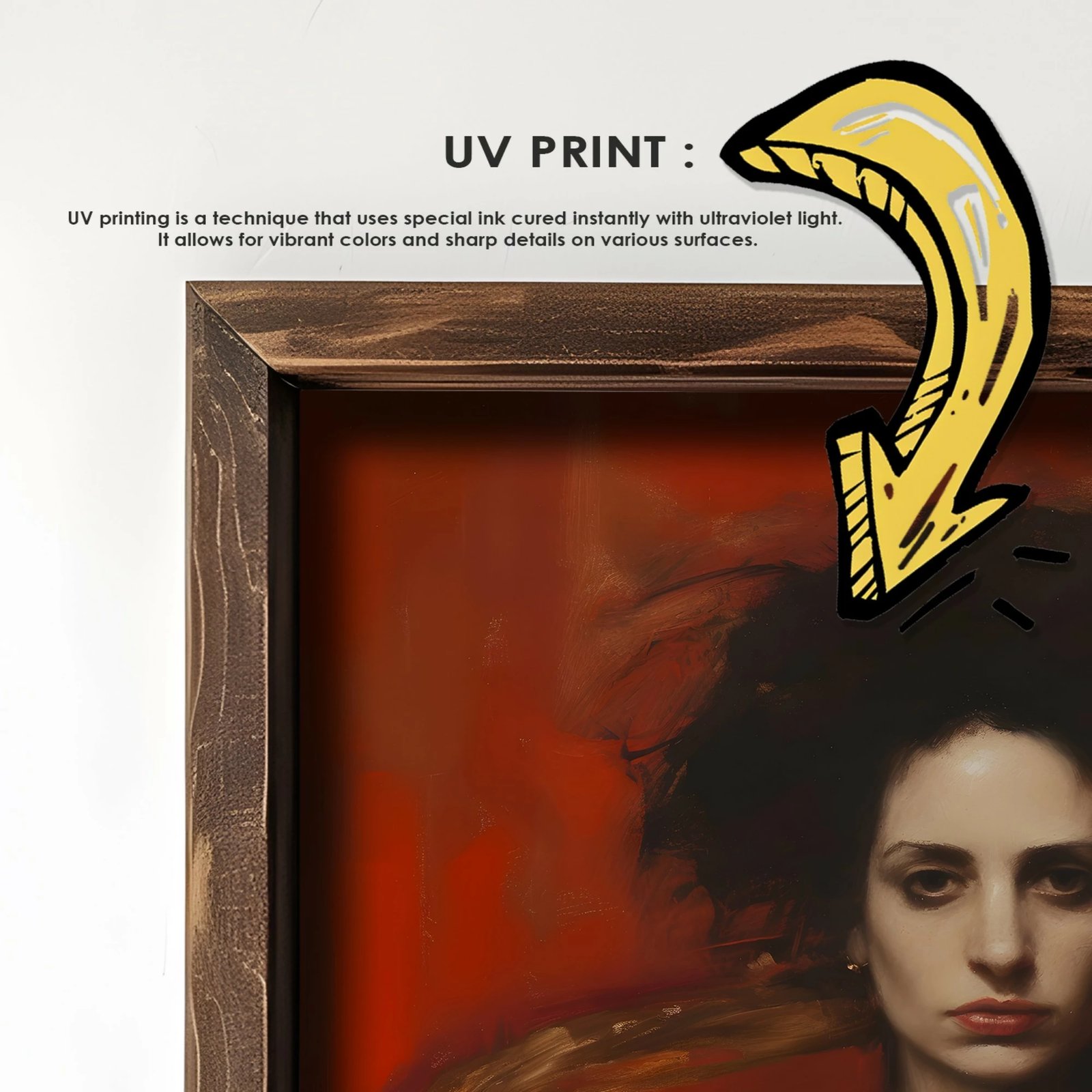 Pikturë dekorative me kornizë MDF, Wallity, GE161-L