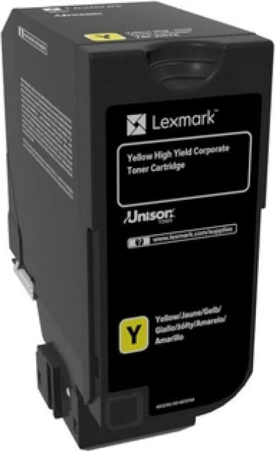Toner Lexmark 74C2HYE rendiment i lartë, i verdhë