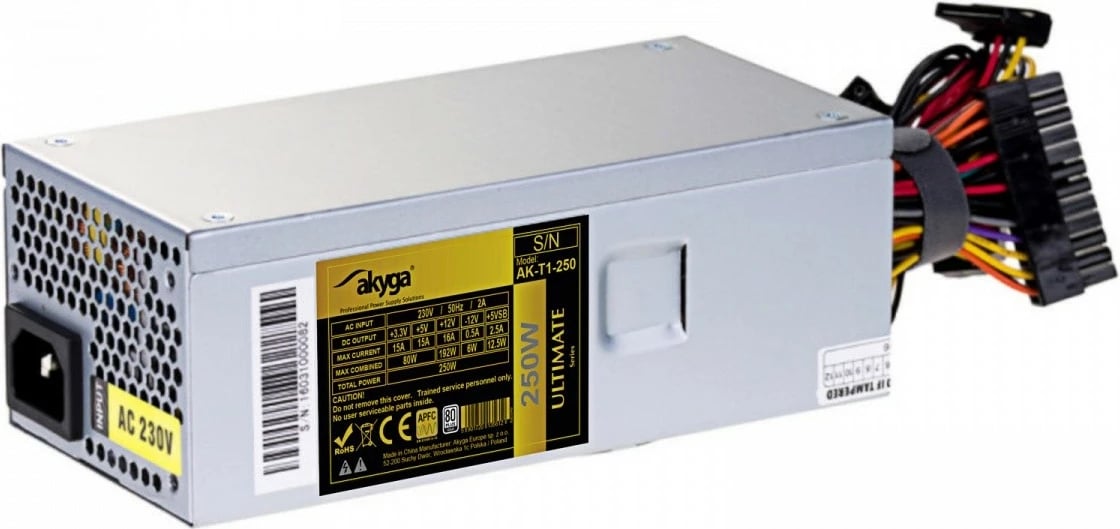 Kasë furnizimi AKYGA AK-T1-250, 250W, 80 PLUS Gold