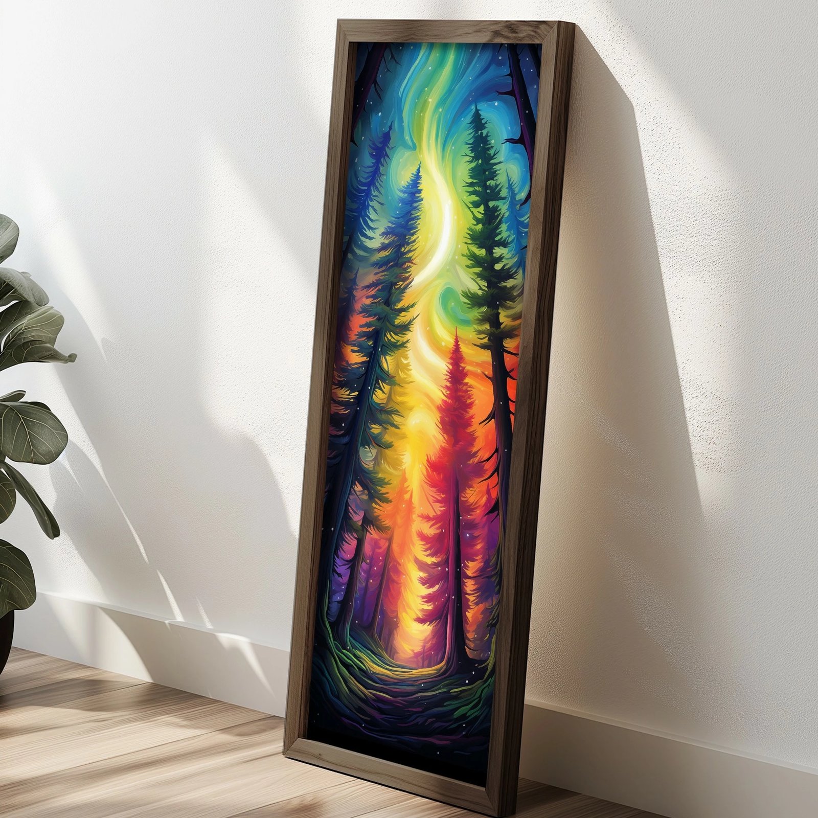 Pikturë dekorative me kornizë MDF, shumëngjyrëshe, Wallity EMR069