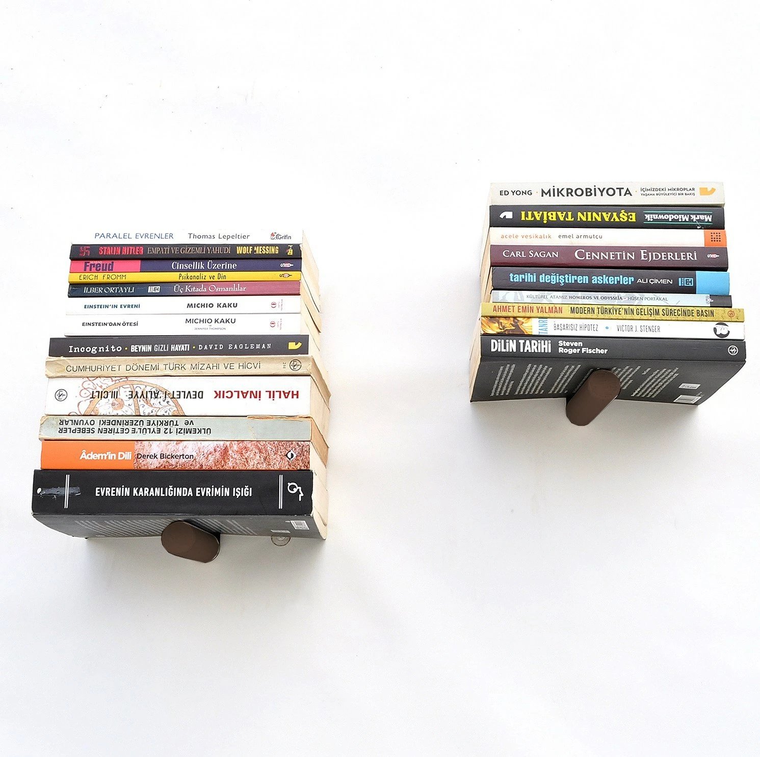 Raft muri Pipe Shelf, ngjyrë kafe dhe e zezë, Hanah Home, Wr042 (2 copë)