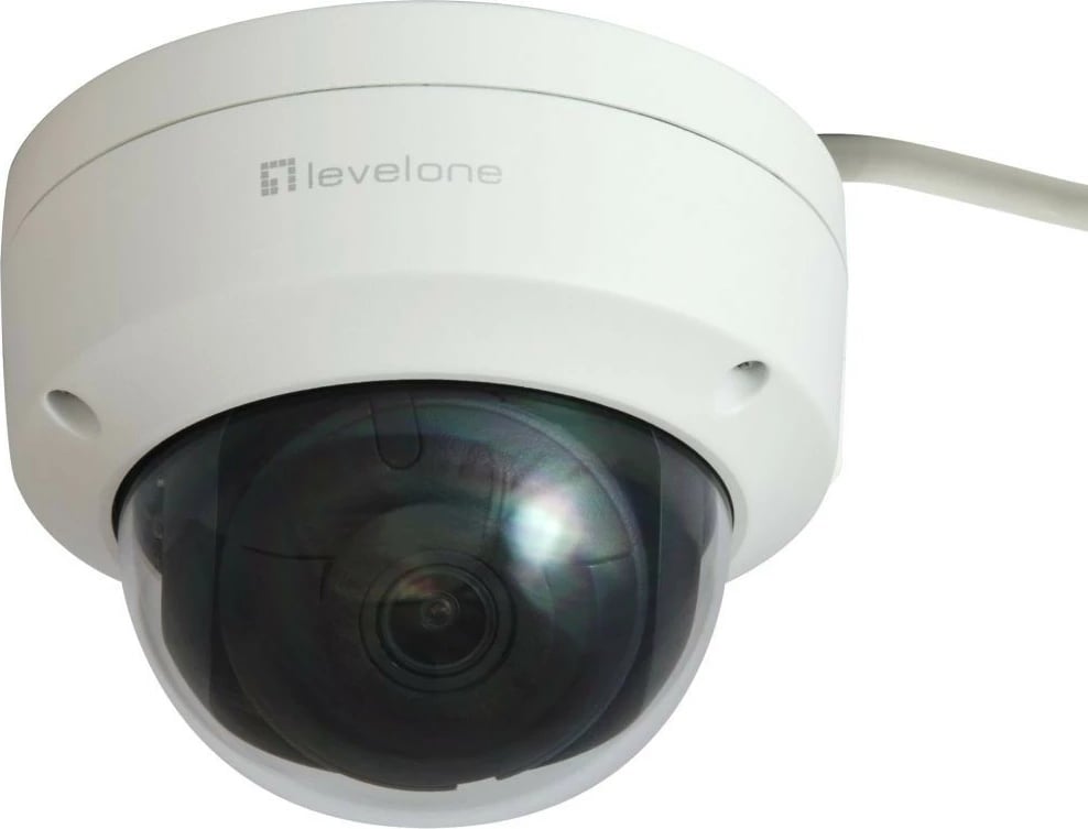 Kamerë IP LevelOne GEMINI Dome, 6-Megapixel, H.265, PoE, Bardhë