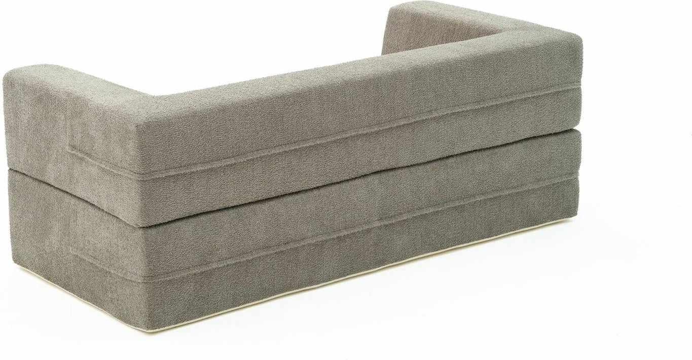 Divan-krevat 2 vendësh, Atelier del Sofa, Pirgos, ngjyrë gri