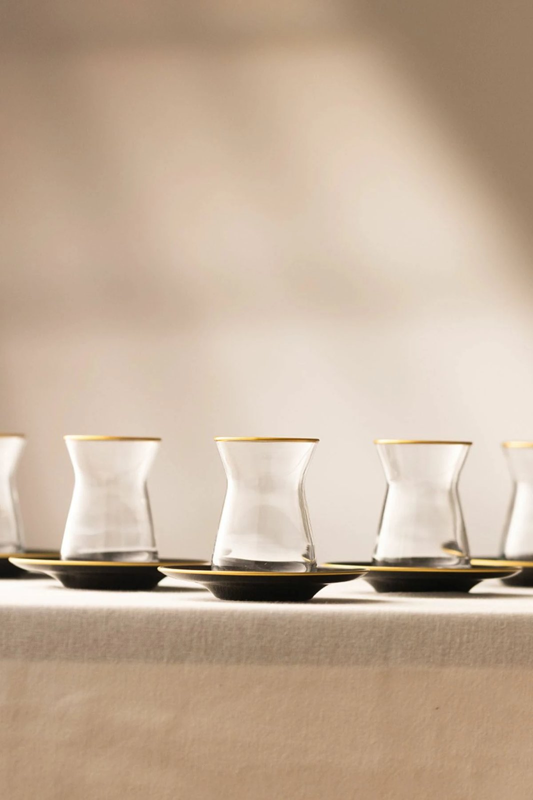 Set gotash çaji (12 copë), Hermia Concept, ngjyrë e zezë