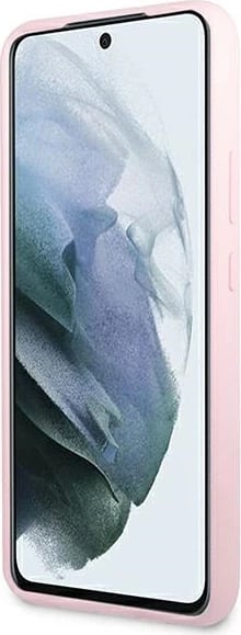 Mbështjellës Guess për Samsung Galaxy S22+, Silicone Script Metal Logo, Lavandë