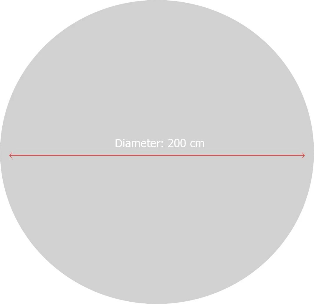 Qilim i rrumbullakët, shumëngjyrësh, 200cm, Conceptum Hypnose, Poni