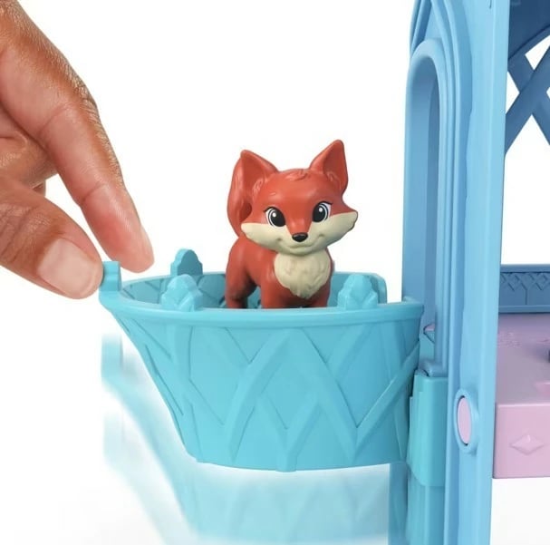 Set lodrash shtëpi dimërore Mattel Frozen JFG28 me kukull Elsa, 3 kafshë, shumëngjyrëshe