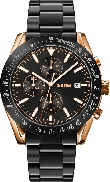 Orë dore për meshkuj Skmei, e zezë