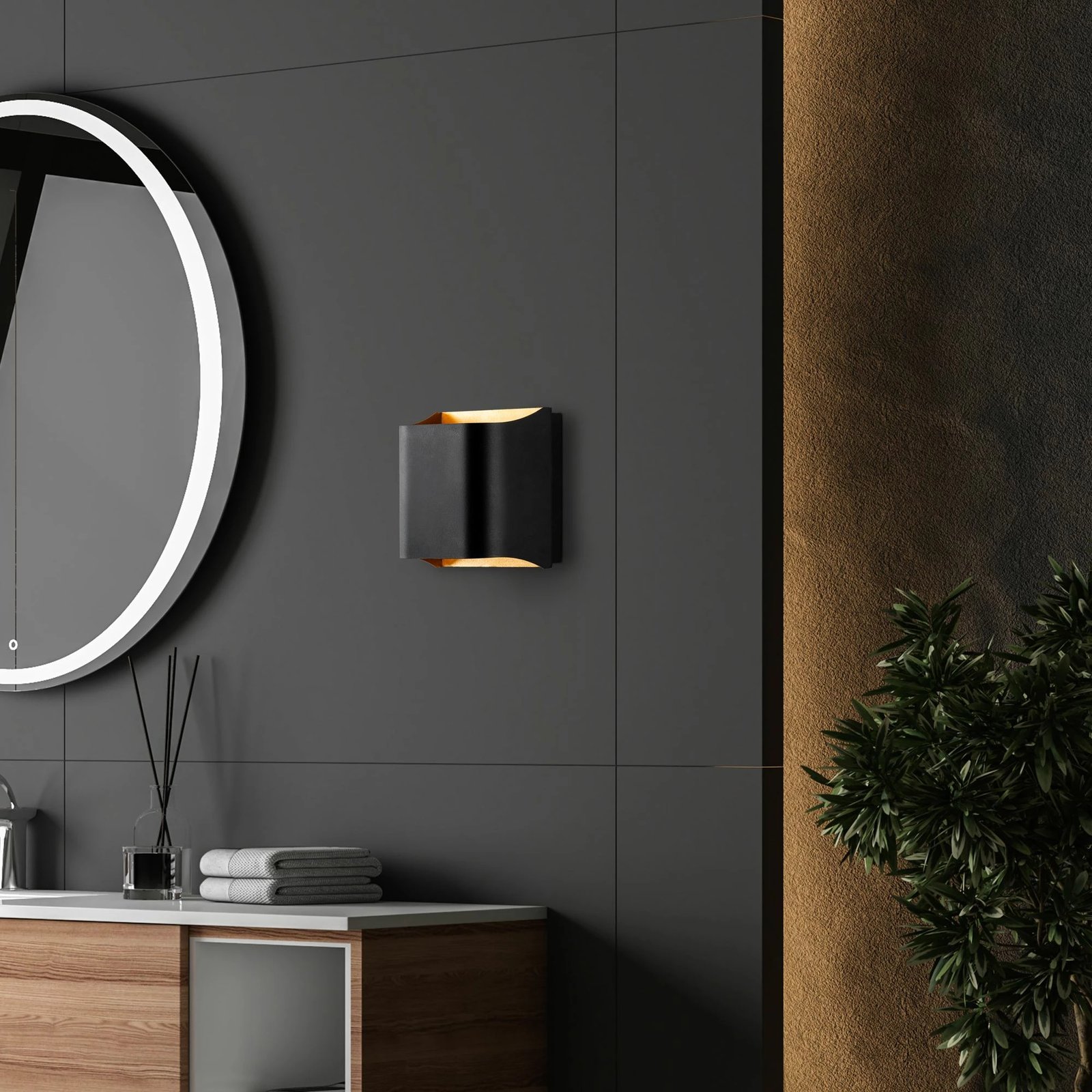 Llambë muri Opviq, Bera - 15305, e zezë Llambë muri Opviq, Bera - 15305, e zezë