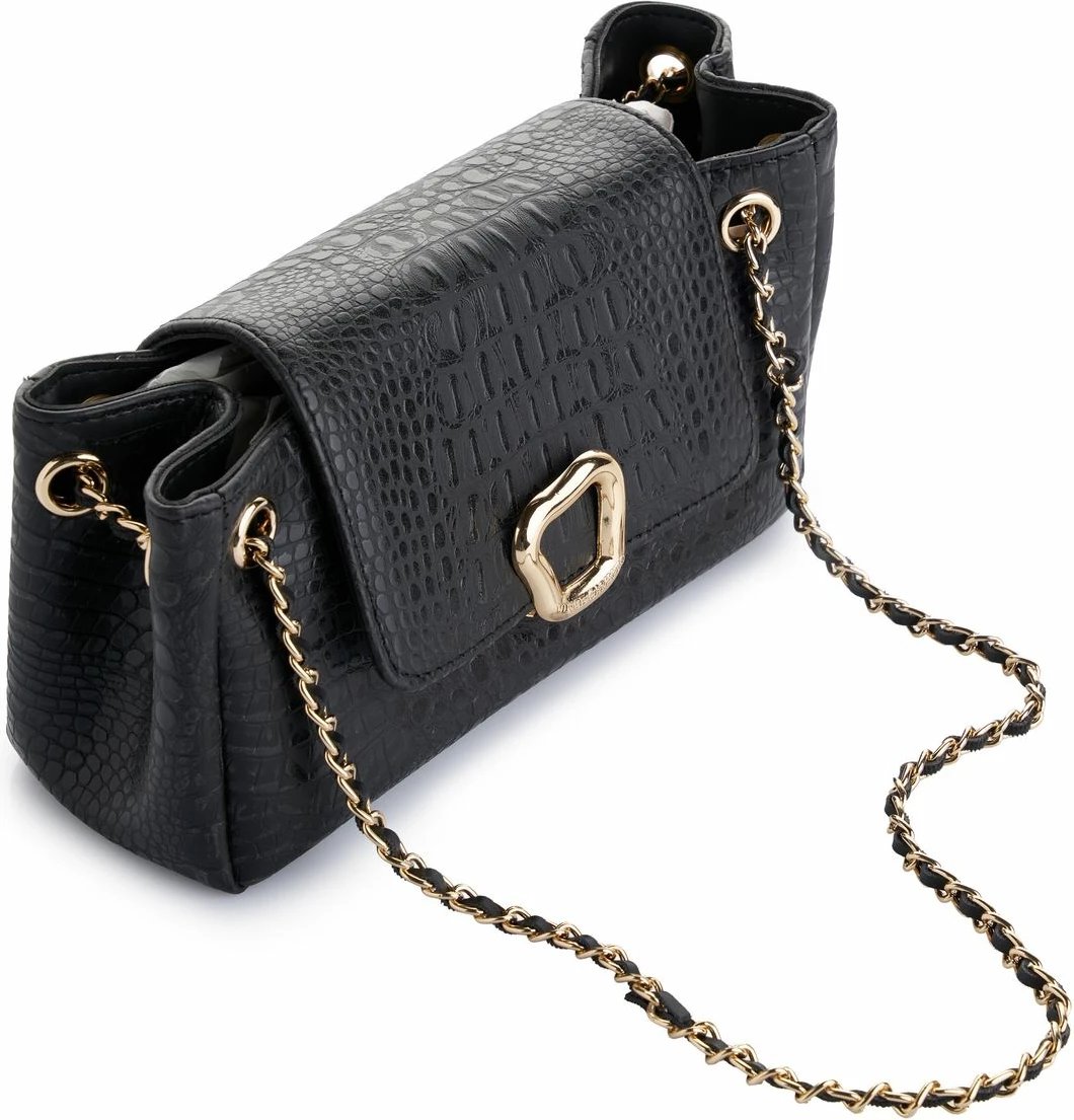 Çantë shpatulle Vince Camuto, Croco Black, Siena v2