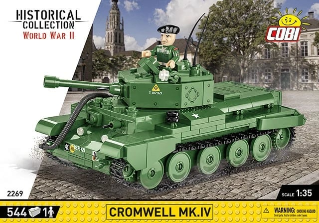Set ndërtimi Cobi Klocki Cromwell Mk.IV, 544 pjesë, me figurë, Jeshile