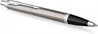 Stilolaps PARKER IM Brushed Metal C.C. M, çelik inox, ngjyrë e zezë