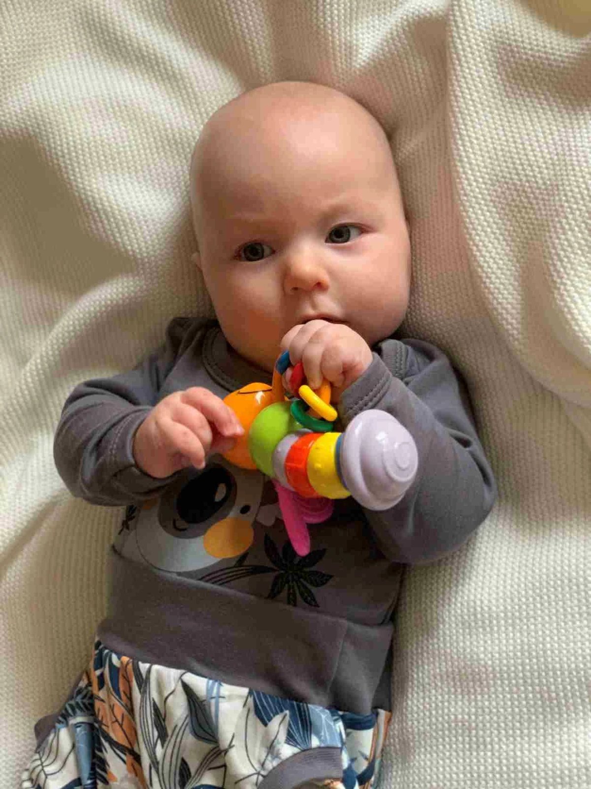 Batanije e thurur për bebe, NEW BABY, 100x80 cm, 50% viskozë bambuje / 50% pambuk, e bardhë