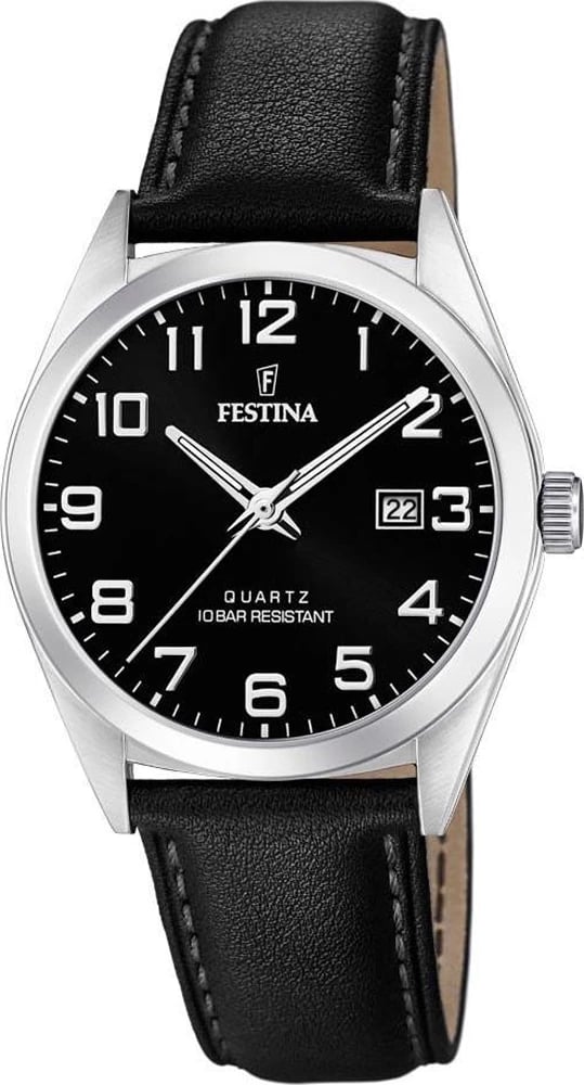 Orë dore për meshkuj Festina F20446/3, e zezë