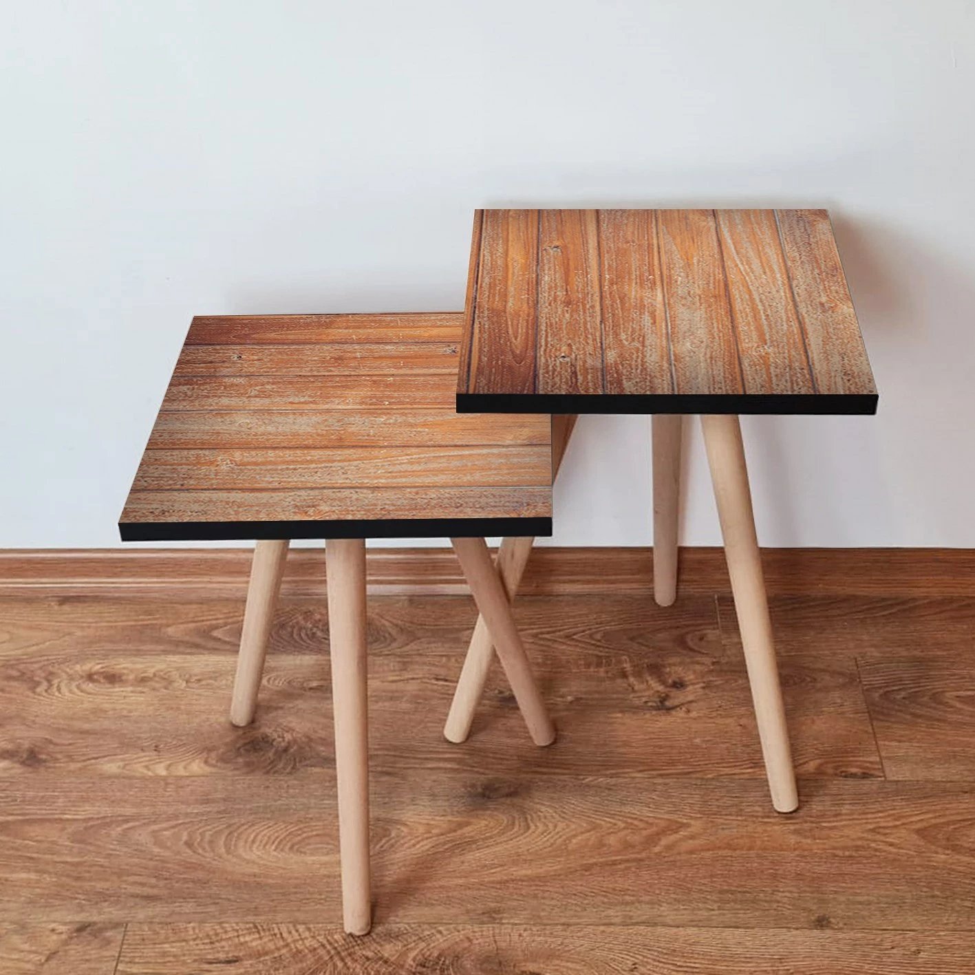 Set tavolina të mbivendosura, ngjyrë kafe, Skye Decor, 2 copë, 2Shp354