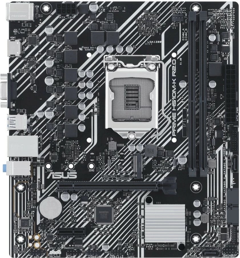 Pllakë amë Asus PRIME H510M-K R2.0, micro ATX, LGA1200, 2 DDR4, HDMI, e zezë