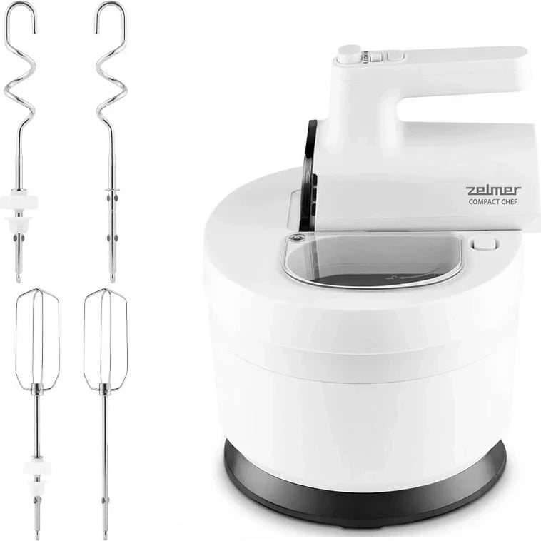 Mikser qëndror Zelmer ZHM2759, 1000W, 6 shpejtësi, 3.5L, bardhë