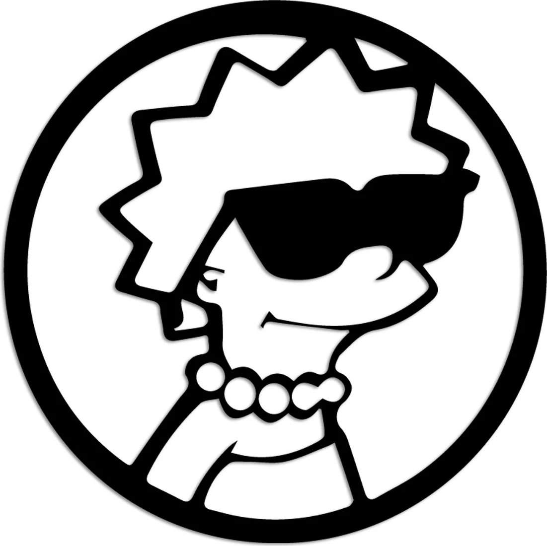 Aksesor metalik dekorativ për mur, Wallity Sımpson 5, ngjyrë e zezë, 33x33cm