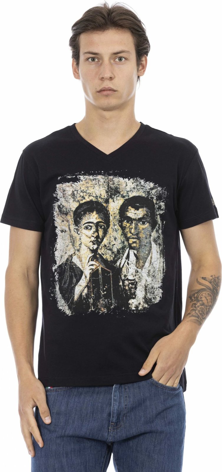 Maicë për meshkuj Trussardi Action, e zezë