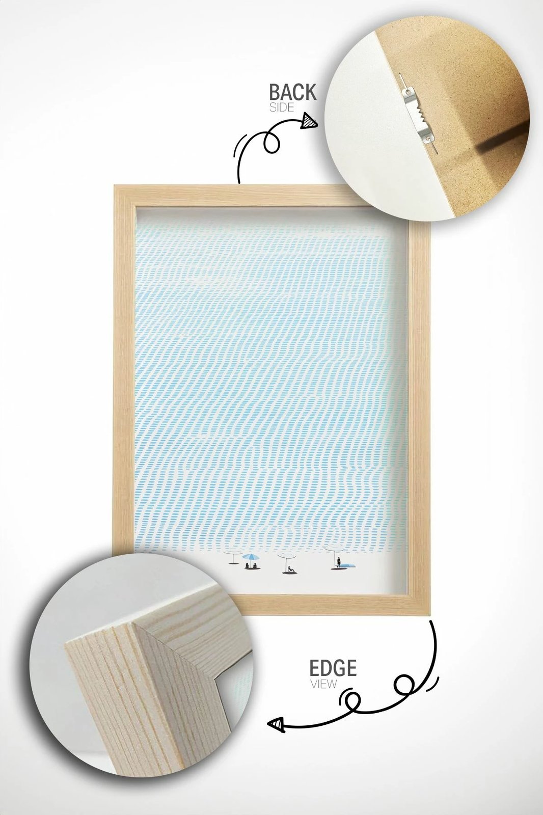 Pikturë dekorative me kornizë, Wallity, Lmnmdl42, shumëngjyrëshe