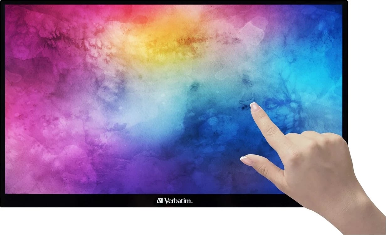Monitor portativ Verbatim PMT-15, 15.6", FullHD, Touchscreen