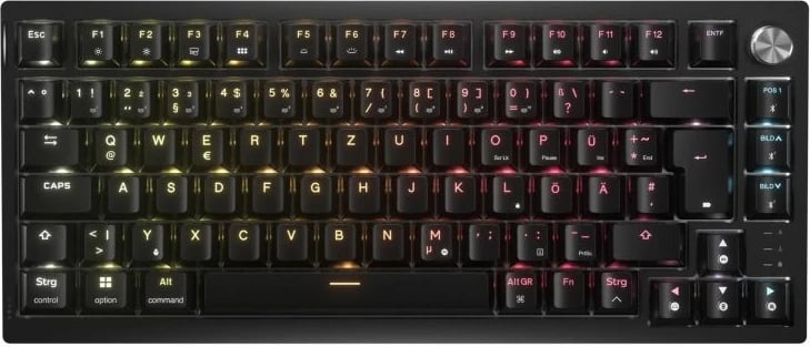 Tastierë gaming Corsair K65 Plus TKL, e zezë